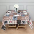 thumbnail image 3 of Pioneer Flower Floral Print Pattern Square Tablecloth, Waterproof Wipeable Spillproof Washable Table Cover for Home Kitchen Party Decor, 60"x60", 3 of 6