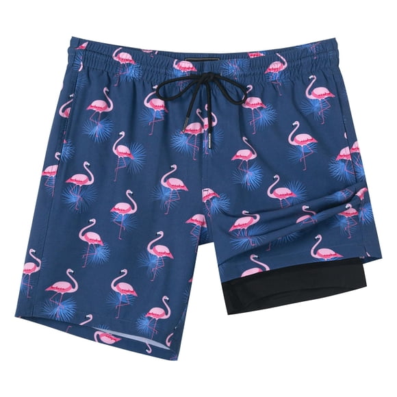 Bañador de Hombre SURF CUZ Sunny Flamingos XL 7" Secado Rápido