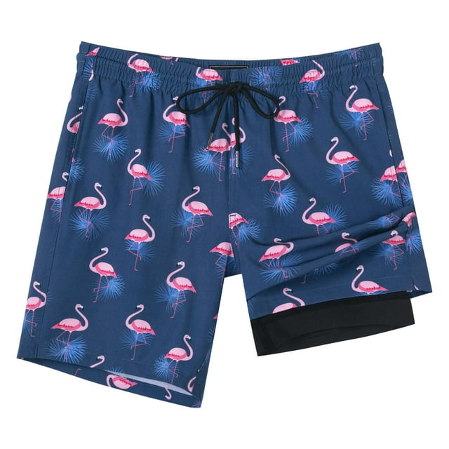 Bañador de Hombre SURF CUZ Sunny Flamingos XL 7" Secado Rápido
