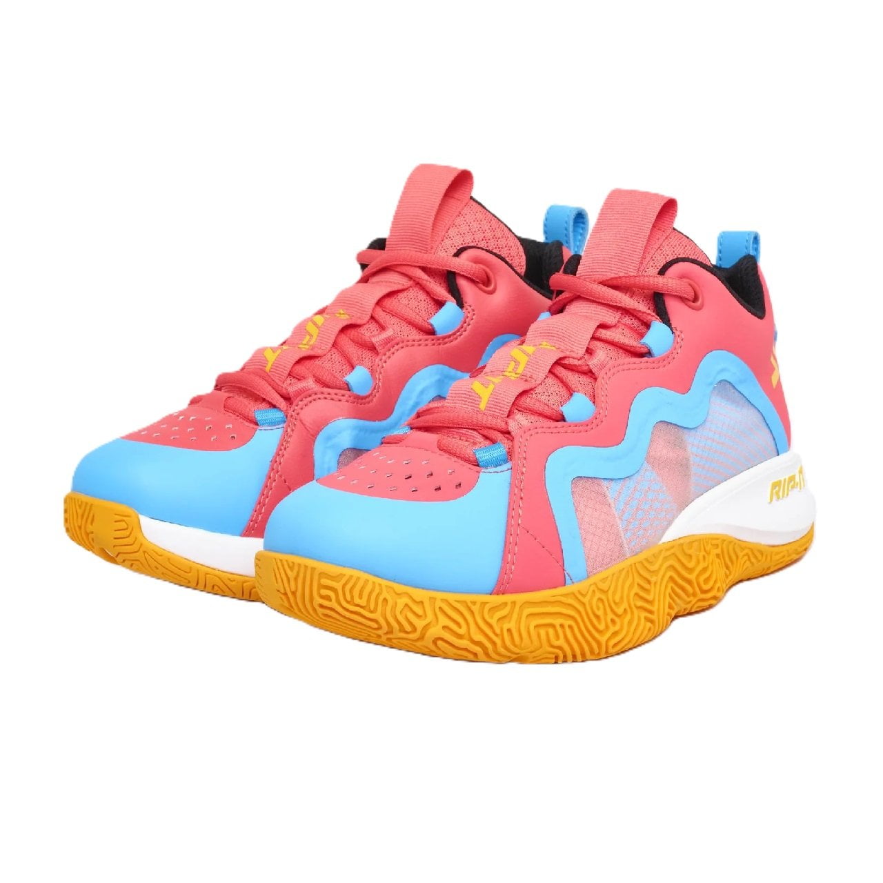 RIP-IT SwiftStep Future Volleyball Shoes -Pink/Blue/Orange - Size 7