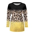 thumbnail image 4 of Femmes Automne Hiver Col Rond Col Rond Manches Longues T-Shirt Haut Poche Poche Intérieure Blouse à Manches Longues, 4 of 4