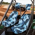thumbnail image 2 of KUIFORTI Blue Camouflage UTV Seat Covers Seats Cover for UTV Easy to Install Rhino Accessories Bucket Seat Cover Comfortable Compatible with Rhino 700 660 450 2004-2021, 2 of 7