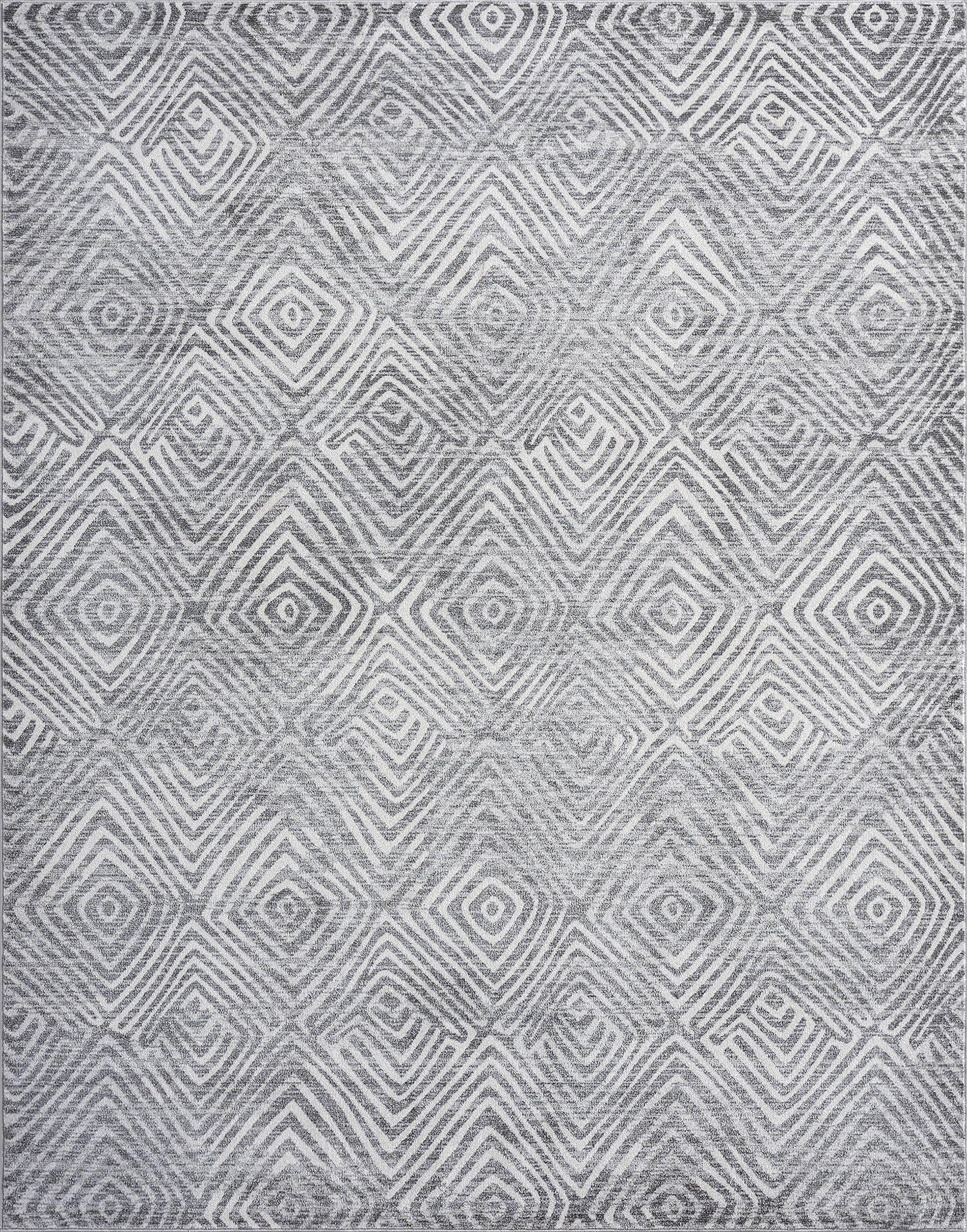 Contemporary 8x10 Area Rug (7'11'' x 10'3'') Abstract Gray, Cream Living Room Easy to Clean