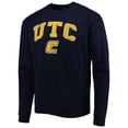 thumbnail image 2 of Men's Colosseum Navy Tennessee Chattanooga Mocs Arch Over Logo Pullover Sweatshirt, 2 of 3