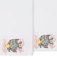 thumbnail image 3 of Linum Home Textiles 2-Pieces Tropical Fish Turkish Cotton Bath Towels, 27" x 54", White, 3 of 4