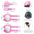thumbnail image 4 of Set de protección DaCool para niños, casco de bicicleta y monopatín, color rosa, 4 of 7