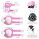 thumbnail image 4 of Set de protección DaCool para niños, casco de bicicleta y monopatín, color rosa, 4 of 7