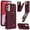 Winered, variant on ELEHOLD Samsung Galaxy A13 4G Wallet Case, Flip Card Slots Magnetic Button Kickstand Function Non-Slip Wristband Crossbody Shoulder Strap for Samsung Galaxy A13 4G Fashion Leather Case,Rosegold