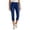 Dark Blue, variant on Women's High Waisted Ripped Skinny Jeans Stretchy Denim with Pockets Cropped