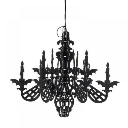 

Party Decorations Glitter Paper 3D Skeleton Chandelier Halloween Hanging Decorations Ornaments Season Festive Party Decor (Assembly Required)