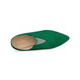 thumbnail image 4 of Unique Bargains Women's Rhinestones Stiletto Heel Ankle Booties Green (Size 6), 4 of 7