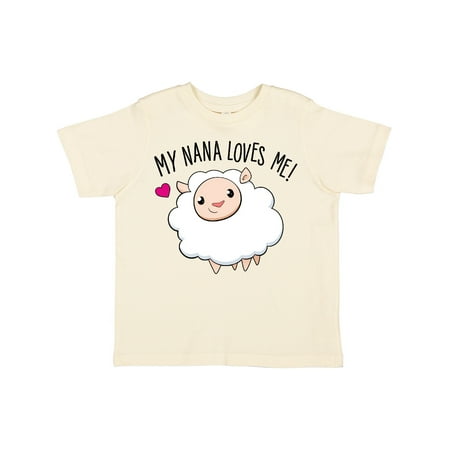 

Inktastic My Nana Loves Me- Cute Sheep Gift Toddler Boy or Toddler Girl T-Shirt