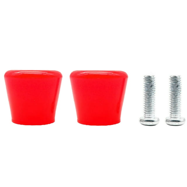2Pcs Roller Inline Skates Roller Brakes Block Toe Stoppers Parts Red