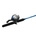 thumbnail image 4 of Zebco Salt Fisher 33 Spincast Reel and Fishing Rod Combo, 6-Foot 6-Inch 2-Piece Rod, Blue/Silver, 4 of 6