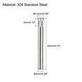 thumbnail image 2 of 2x20mm 304 Stainless Steel Dowel Pins, 50 Pack Knurled Head Flat End Dowel Pin, 2 of 6