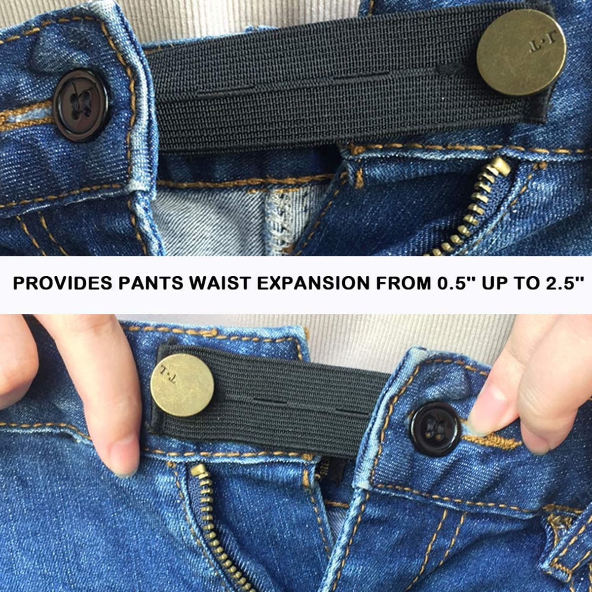 16 Pieces Button Extenders Set for Pants,Waistband Jean Extenders for Women  Men Pants Shirts Dress Trousers 