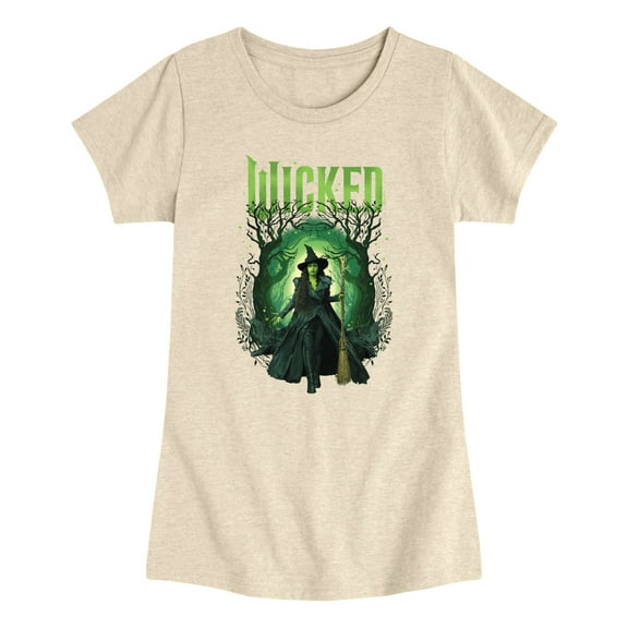 Wicked - Elphaba Forest - Youth Girls Short Sleeve T-Shirt