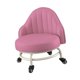 thumbnail image 2 of Taburete bajo con ruedas, asiento con ruedas, taburete corto giratorio de 360 °, taburete de polea de maquillaje, taburete de pedicura para garaje, Rosa, 2 of 9