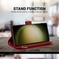 thumbnail image 4 of Dteck for Samsung Galaxy S23 Case, S23 5G Wallet Phone Case with 9 Card Slots Zipper Pocket, PU Leather Folio Flip Stand Case with Wrist Strap for Samsung S23 6.1 Inch,Red, 4 of 6