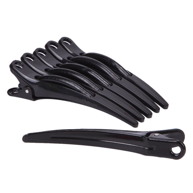 Pinzas para el cabello para mujeres, pinzas para peinar, pinzas para el cabello para niñas, 6 piezas prácticas de plástico con dientes y lazos, pinzas para el cabello, nuevas pinzas para el cabello