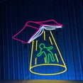 thumbnail image 4 of Craftnamesign Book Spaceship And Alien Neon Signs, Spaceman Decor, Bedroom Wall Art, 4 of 4
