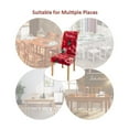 thumbnail image 6 of HongHeng Christmas theme Stretchy Parson Chair Slipcovers for Dining Room Chair seat Covers Chair Protectors for Party Pet Protection Universal Fit Soft Polyester Xmas Decorations, 6 of 6