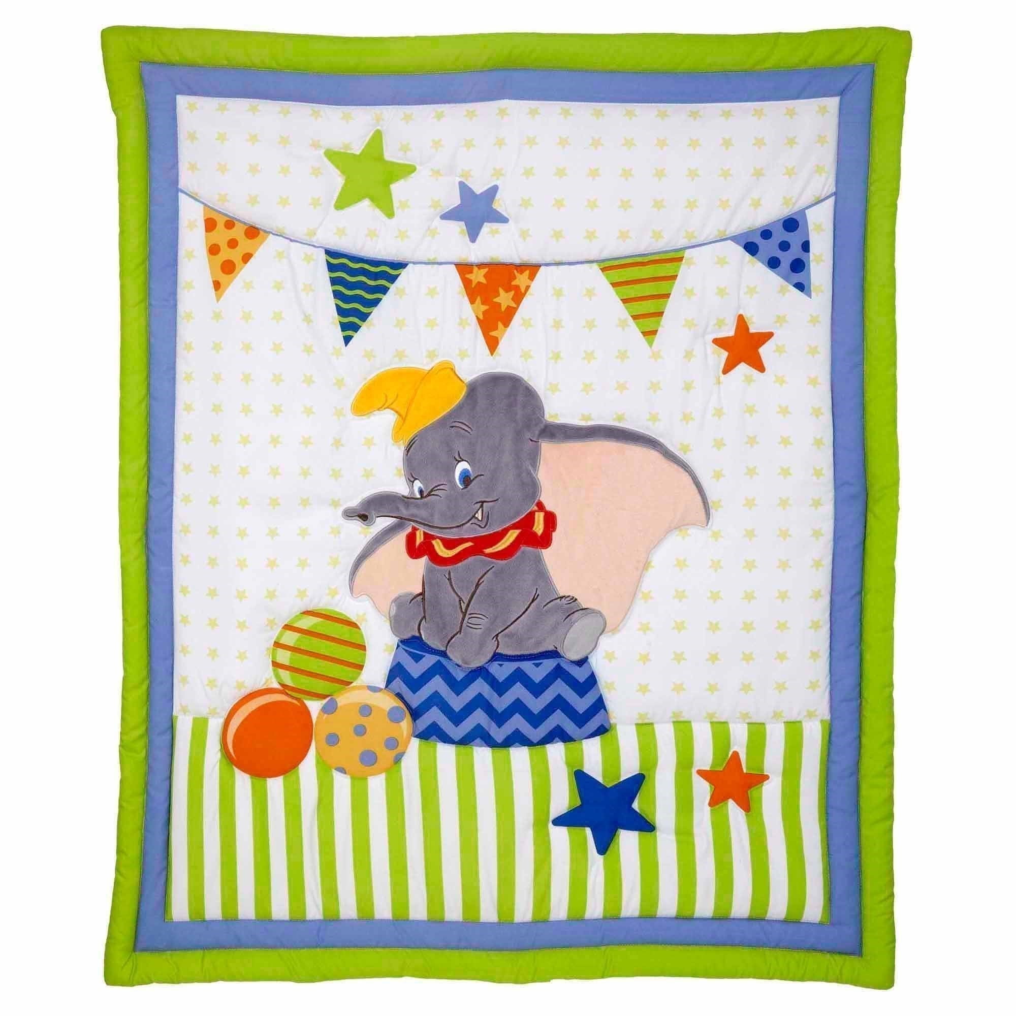 Disney Baby Bedding Dumbo 3 Piece Crib Bedding Set Walmart