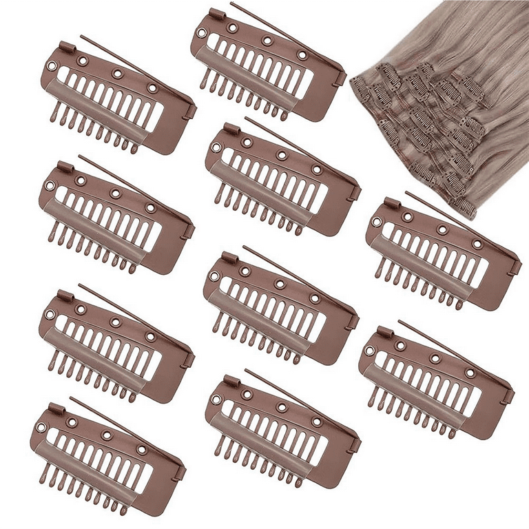 Pack of 10 Strong Chunni Clips with Safety Pin, Easy to Use with