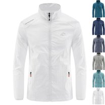 Admvng Rain Jacket Men Casual Plus Size Lightweight Breathable Running Cycling Hiking Outdoor Windbreaker M-5XL