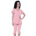 thumbnail image 1 of Moomaya Ensemble de Nuit pour Femmes Capri Coton 2 Pcs Chemises de Nuit, 1 of 6