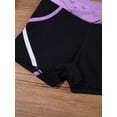 thumbnail image 6 of XUNZOO Kids Girls 3pcs Dance Sport Outfit Short Hoodie Hooded with Tank Top Shorts Set Active Gym Light Purple 10, 6 of 7