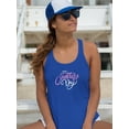 thumbnail image 2 of Mothers Day Pink White Text Racerback Tank Women -Image by Shutterstock, Female x-Small, 2 of 4