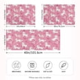 thumbnail image 4 of Haosy Satin Pillowcase for Hair and Skin Standard Cooling Silk Pillow Case with Envelope Closure White Dogs on Pink Grass 20"x26", 4 of 9