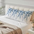 thumbnail image 4 of Blue Eucalyptus Body Pillow Covers 20"x60", Watercolor Spring Weeping Botanical Soft Brushed Microfiber Breathable Throw Pillow Covers, Decorative Pillowcase with Zipper for Couch Sofa Bedroom, 4 of 9