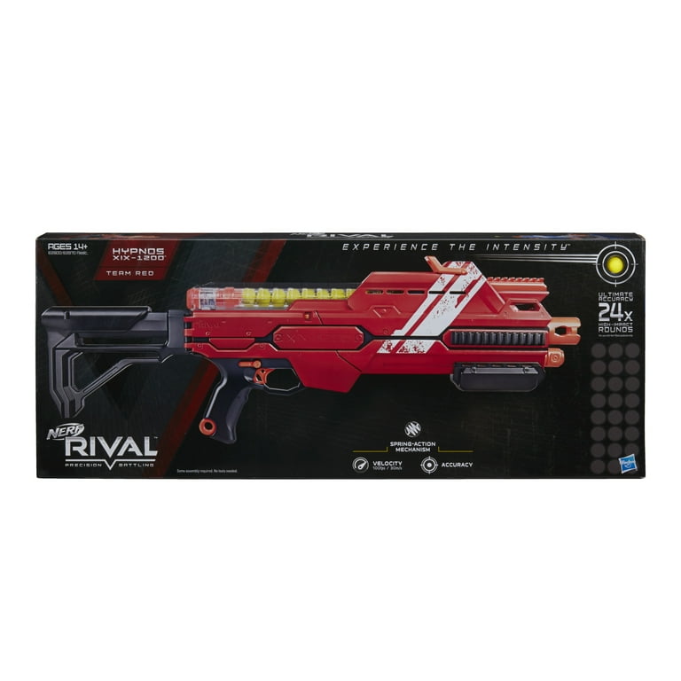 Nerf Rival Hypnos XIX-1200 Blaster (red), Ages 14 and up Nerf Rival Hypnos XIX-1200 Blaster (red), Ages 14 and up