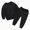 H299-Black, variant on TOWED22 Toddler Baby Boy Clothes Infant Fall Winter Outfit Solid Color Long Sleeve Pant Top Set 2Pcs Sweatshirt Outfits Set