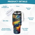 thumbnail image 4 of DIXRUYEE Steel Water Bottles Tumbler Creative Radiant Reflections Pattern 40oz/30oz, 4 of 9