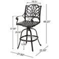 thumbnail image 5 of Lightweight - Swivel Feature - Outdoor Space - Versatile Seating, 5 of 7
