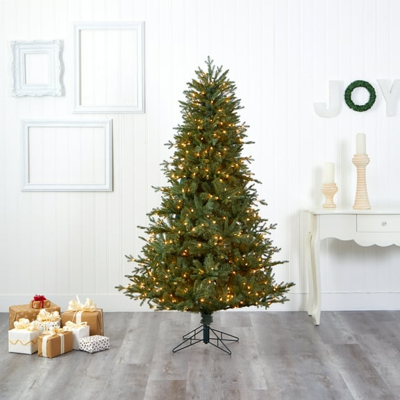Nearly Natural 6.5' Prelit 500 Lights Spruce Artificial Christmas Tree, Green