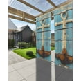 thumbnail image 3 of nqOlkjepod Outdoor Curtains for Patio Waterproof, Vintage Anchor Outdoor Privacy Panels Grommet, Coastal Nautical Blue Brown Wooden Blackout Outside Curtains for Porch/Cabana 54"x84", 1 Panel, 3 of 8