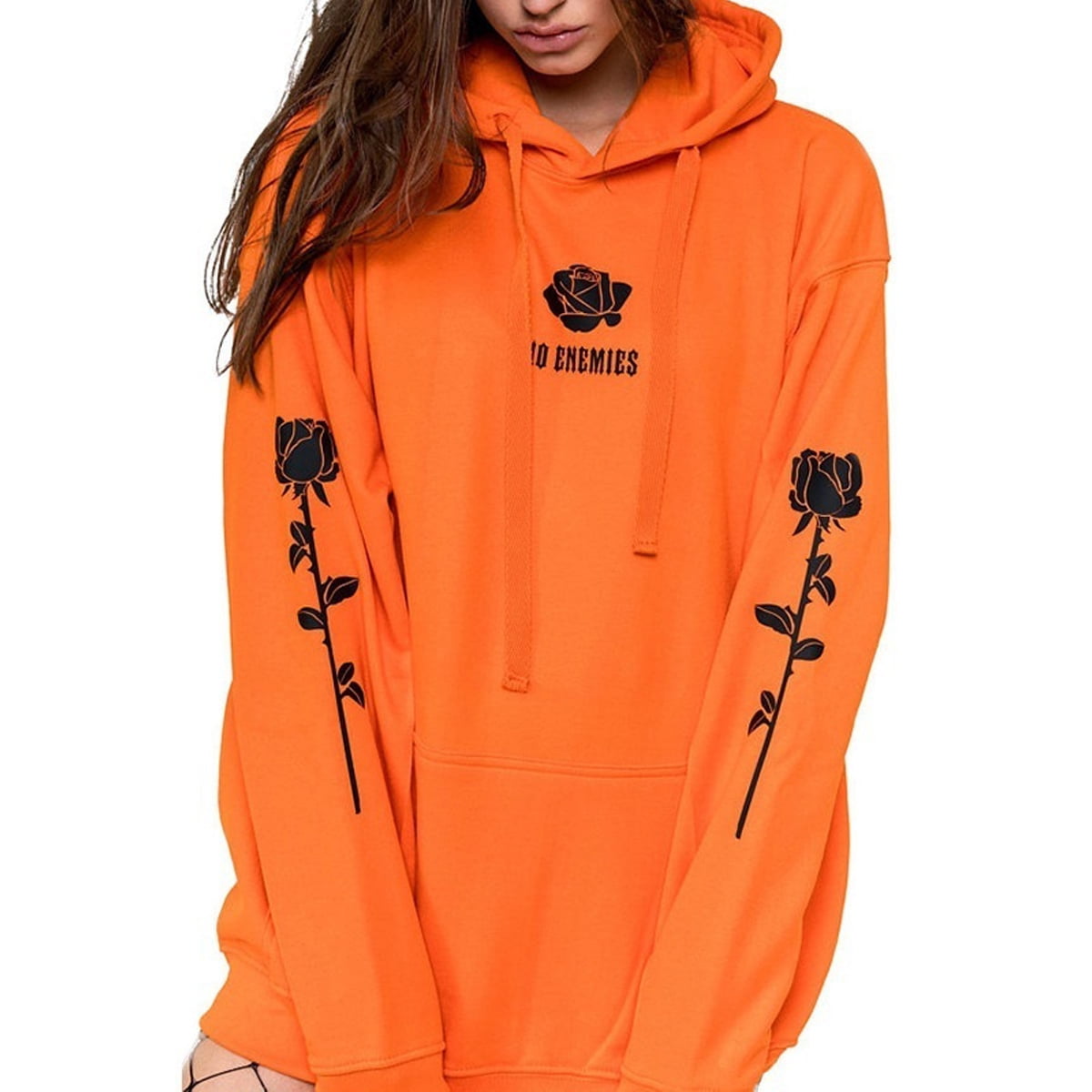 hoodies with roses womens