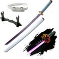 thumbnail image 2 of LED Light Demon Slayer Sword Cosplay 41 inches with Belt Holder Stand, 2 of 10