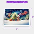 thumbnail image 5 of Merry Christmas and Happy New Year Santa Alaskan Malamute Holiday Xmas Winter 2025 7x5in Folded Greeting Card Alaska Mal Dog Lovers Gifts Single Note Card with Envelope - 00024, 5 of 5