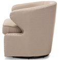 thumbnail image 5 of Baxton Studio Chaise d'Appoint Pivotante en Beige, 5 of 5