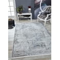 thumbnail image 2 of Kazvin Grey Modern Polyester Area Rugs for Living Room Washable Rugs Boho Moroccan Area Rug Soft Geometric Bohemian Carpet Distressed Indoor Rug for Bedroom Dining Room Office Nonslip Rug, 2 of 9
