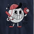 thumbnail image 3 of Instant Message - Baseball Mascot - Kids Crew Fleece, 3 of 6