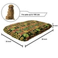 thumbnail image 2 of African Pet Bed, Abstract Design with Trippy Shapes Culture Hieroglyph Print, Chew Resistant Pad for Dogs and Cats Cushion with Removable Cover, 24" x 39", Multicolor, by Ambesonne, 2 of 4