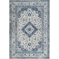 thumbnail image 3 of JONATHAN Y MODERN PERSIAN 4 x 6 Area Rug, Indhira Ornate Medallion Persian - Blue/Gray, MDP212A-4, 3 of 10