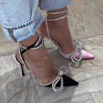 thumbnail image 5 of Women's Rhinestone Bow Satin Heel, 5 of 5