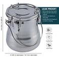 thumbnail image 2 of Da Vinci Artist Brush Washer - Stainless Steel Portable Basin, Solvent Resistant, Air-Tight &  Leak Proof Secure Latches-  500ml Brush Washer, 2 of 7